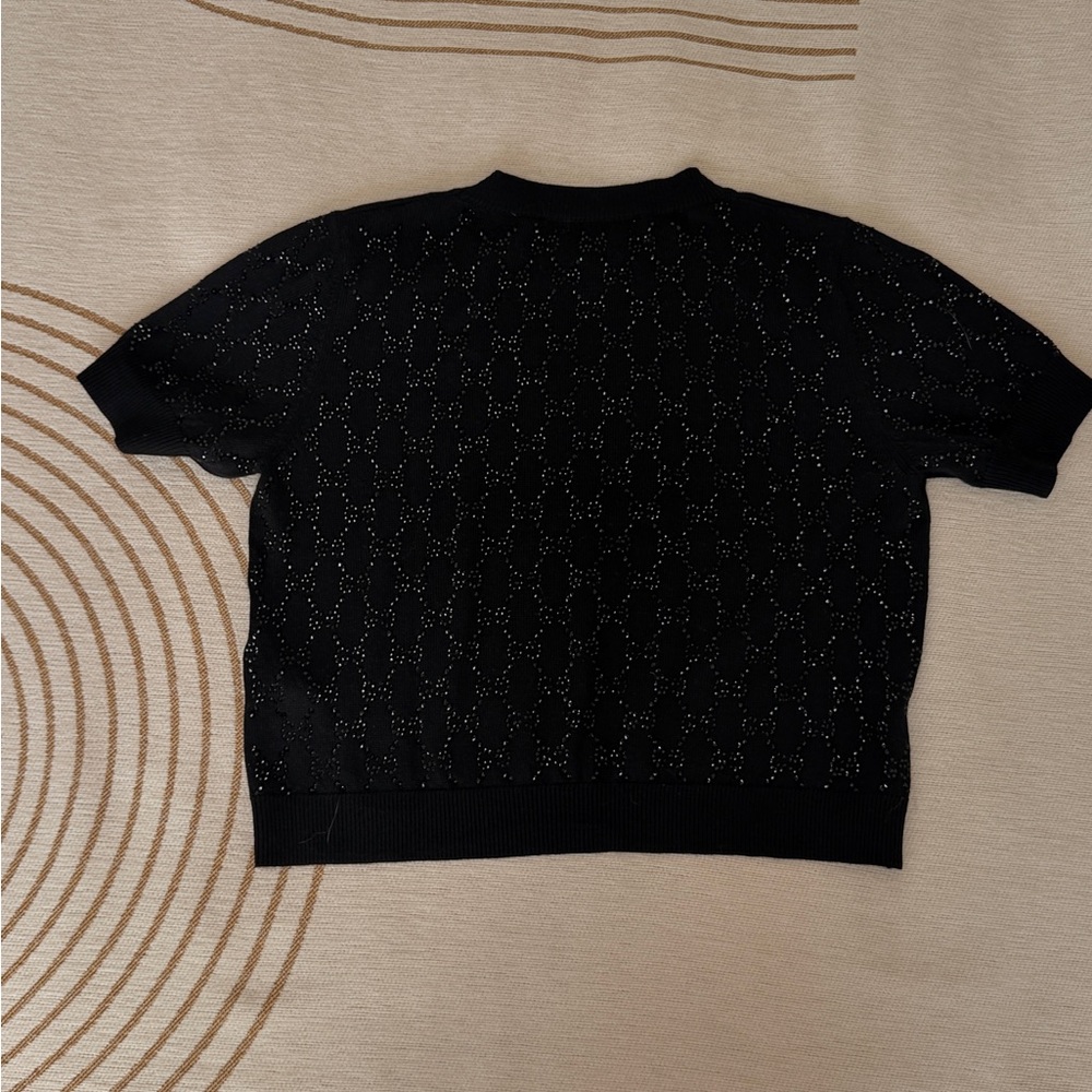 Gucci Black Patterned Sweater - image 3